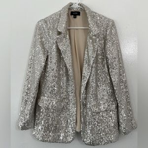 Silver MSK Sequined Blazer